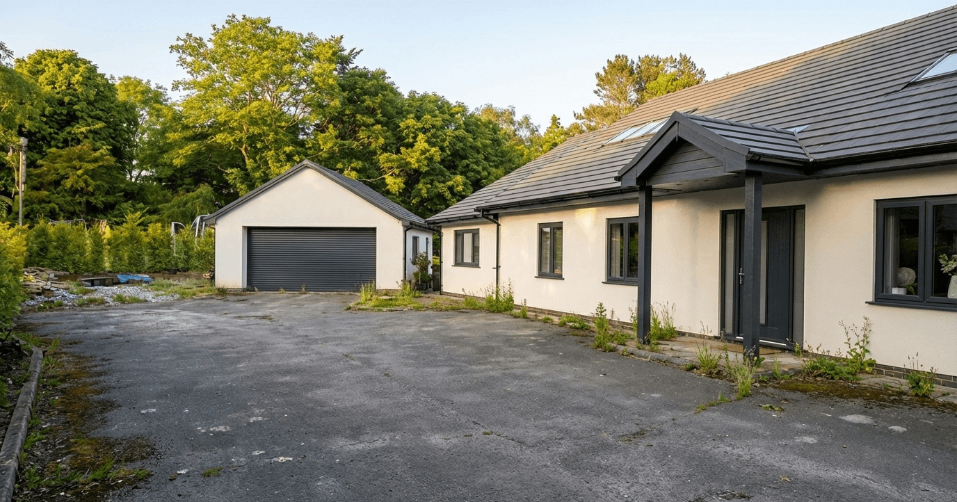 Before - Original driveway condition